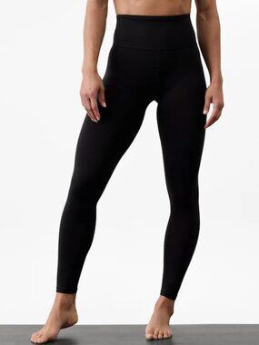 Athleta Ultra High Rise Elation Tight Black Leggings Yoga Crossfit Size XS